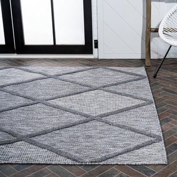 Salines Diamond Trellis Indoor/outdoor Area Rug
